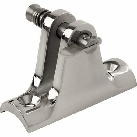 POWERHOUSE 90 deg Stainless Steel Concave Base Deck Hinge - Removable Pin PO1516038